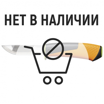 Нож для тяжелых работ Fiskars с точилкой 219мм 1023619