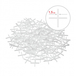 ЗУБР 1.5 мм, 200 шт, крестики для плитки (33811-1.5)