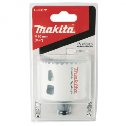 Коронка Makita Ezychange 60мм биметаллическая (E-03872)