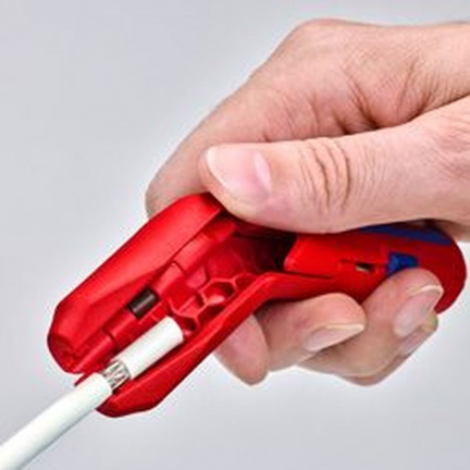 ErgoStrip Cтриппер универсальный для круглых проводов, 0.2-4 мм², d8-13 мм, длина 135 мм, для левшей
