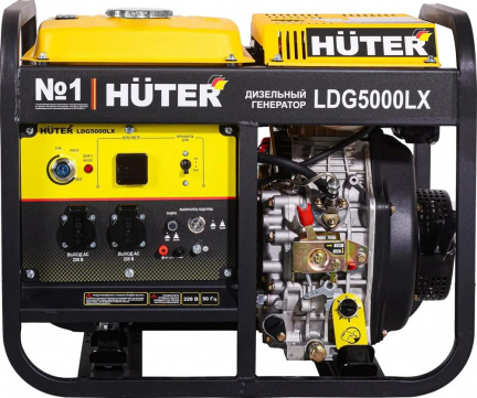 Электрогенератор дизельный LDG 5000LX Huter