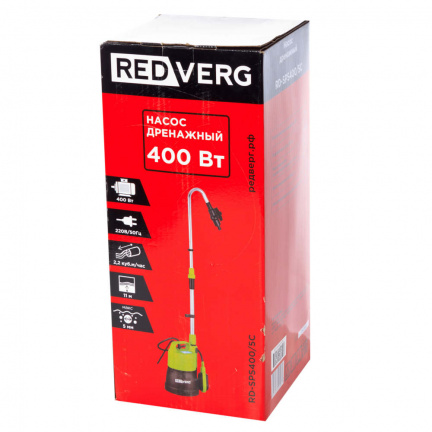 Насос дренажный REDVERG RD-SPS400/5C