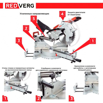 Торцовочная пила REDVERG RD-MS305-2100S