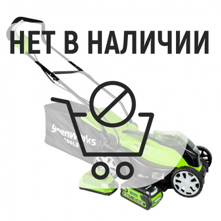 Аккумуляторная газонокосилка Greenworks G40LM35K2