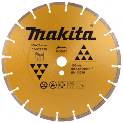 Диск алмазный по бетону Makita 300х25.4/20мм (D-56982)