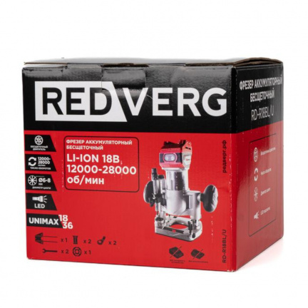 Аккумуляторный фрезер REDVERG RD-R18BL/U (без акк, без з/у)