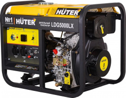Электрогенератор дизельный LDG 5000LX Huter