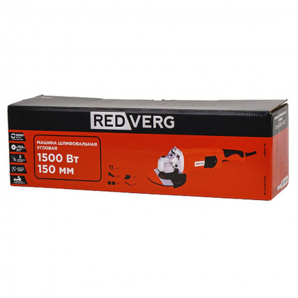 Машина шлифовальная угловая REDVERG RD-AG1500-150S