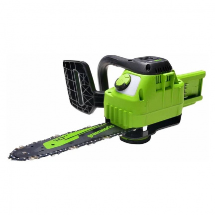 Аккумуляторная цепная пила Greenworks G24CS25 (без акк, без з/у)(7707)