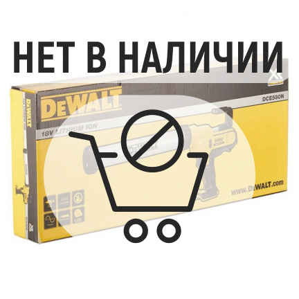 Аккумуляторный пистолет для герметика DeWalt DCE580N (без акк, без з/у)