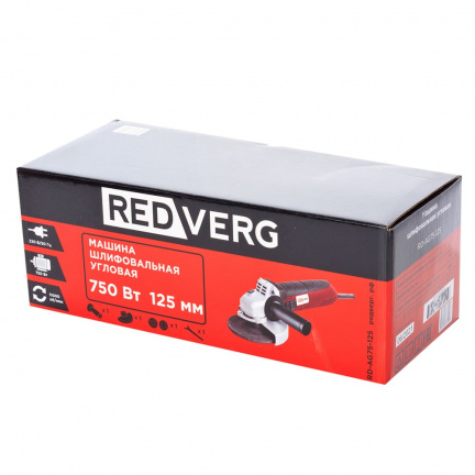 Машина шлифовальная угловая REDVERG RD-AG75-125