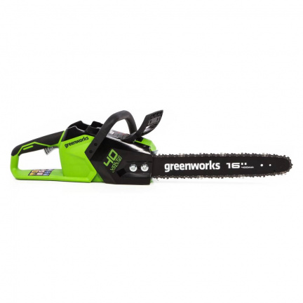 Аккумуляторная цепная пила Greenworks GD40CS18k2 40v