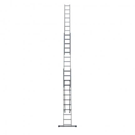 Лестница алюминиевая STAIRS трехсекционная 3x12 ступеней (AL312)