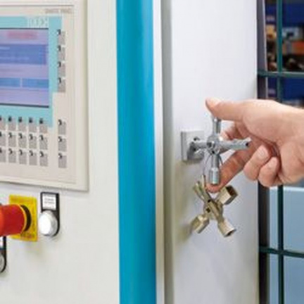 TwinKey ключ крестовой 8-лучевой для стандартных шкафов, 92 мм