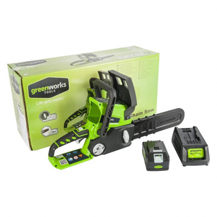 Аккумуляторная цепная пила Greenworks G24CS25K4