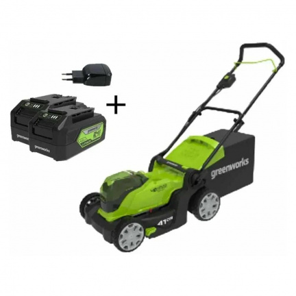 Аккумуляторная газонокосилка Greenworks G24X2LM41