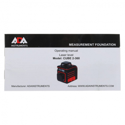 Лазерный уровень ADA Cube 2-360 Basic Edition
